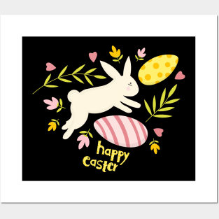 Happy Easter Bunny Posters and Art